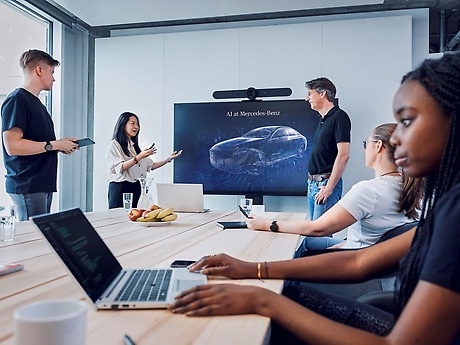 The gloabl introduction of AI at the worklplace of Mercedes-Benz.
