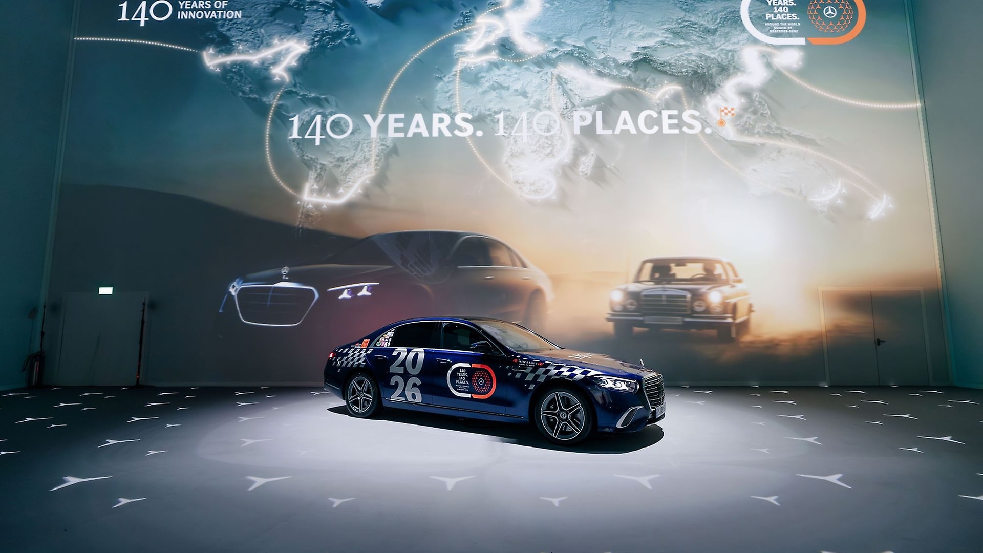 The S-Class has not only completed half of the journey, but is also present at the opening of the first Mercedes-Benz studio in Southeast Asia.