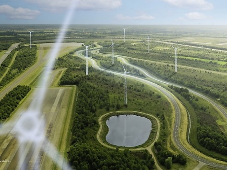 Mercedes-Benz has started planning the installation of a wind farm at its test track in Papenburg, northern Germany.