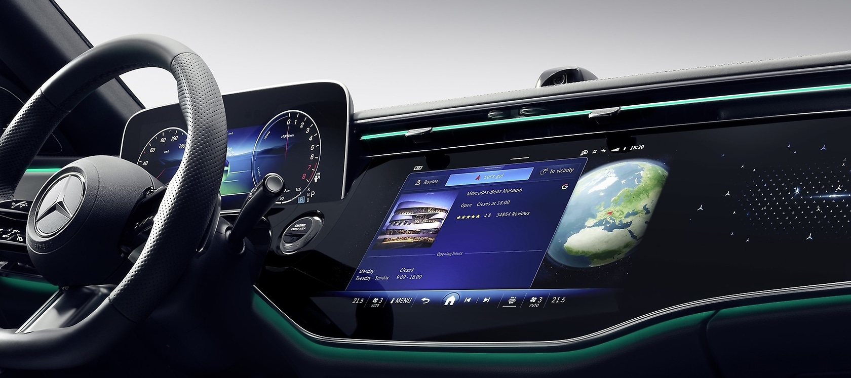 Mercedes-Benz und Google schließen Partnerschaft.