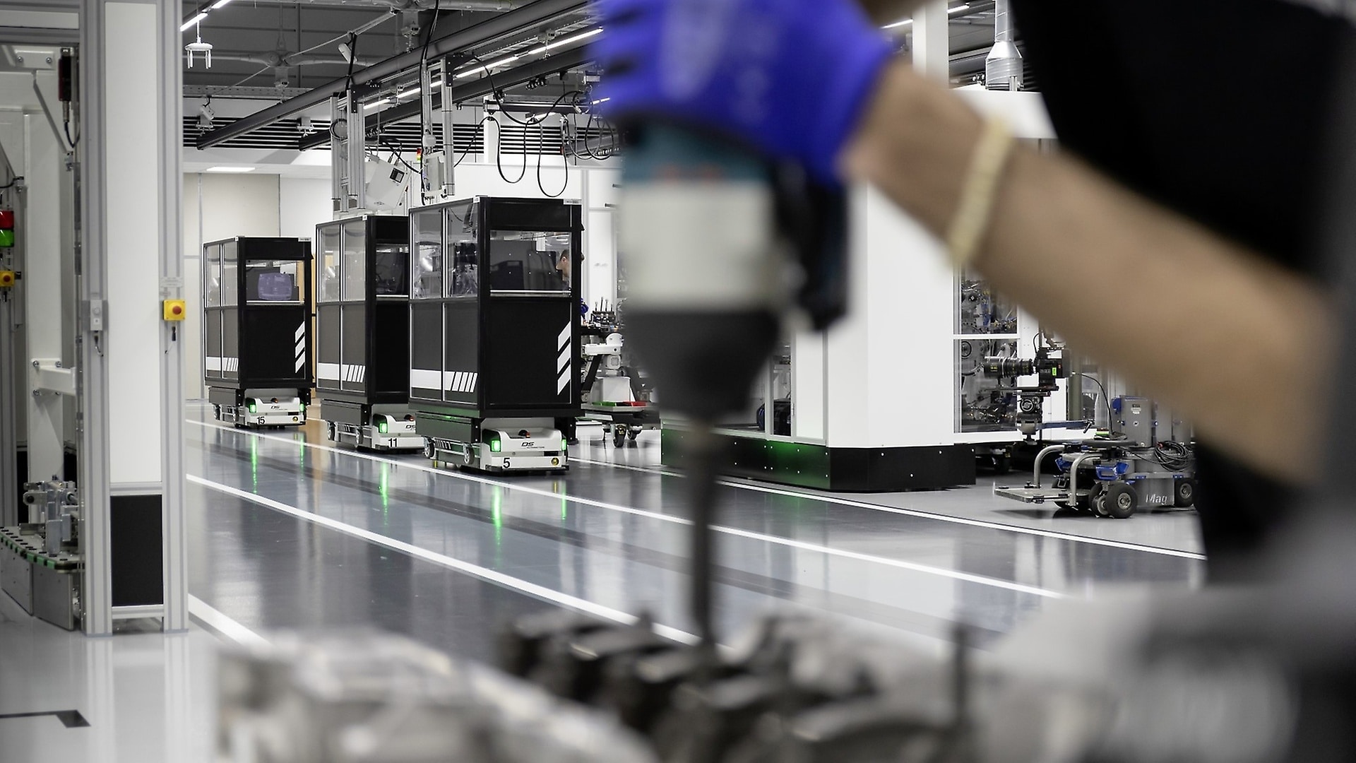 A glimpse into production at Mercedes-AMG in Affalterbach.