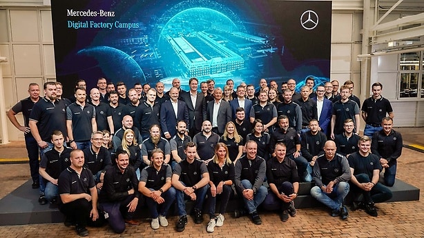 "Mercedes-Benz Digital Factory Campus," the competence center for digitalization in the global Mercedes-Benz production network, officially starts operations.