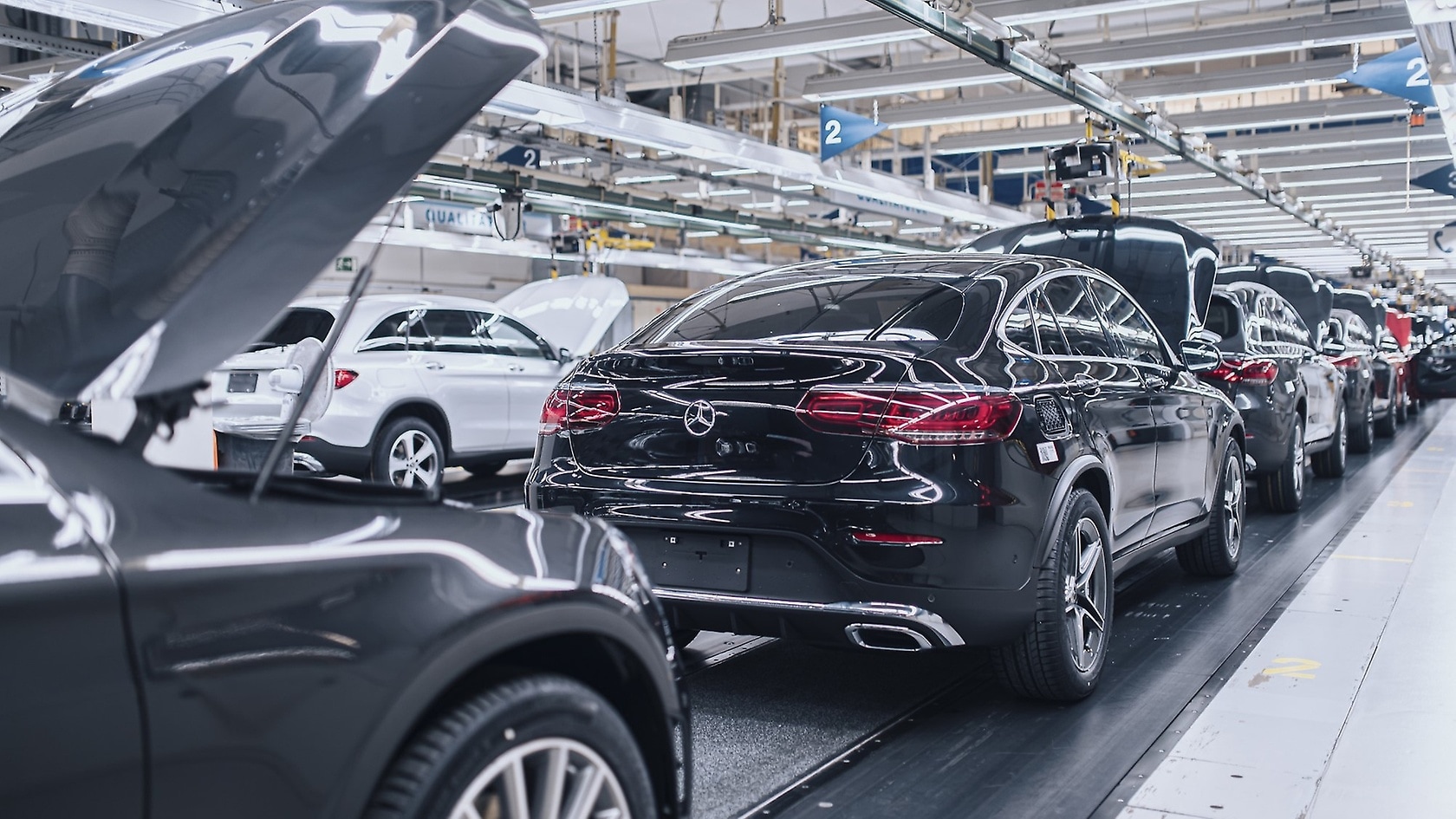 Produktion der neuen Generation des GLC und GLC Coupé im Mercedes-Benz Werk Bremen.