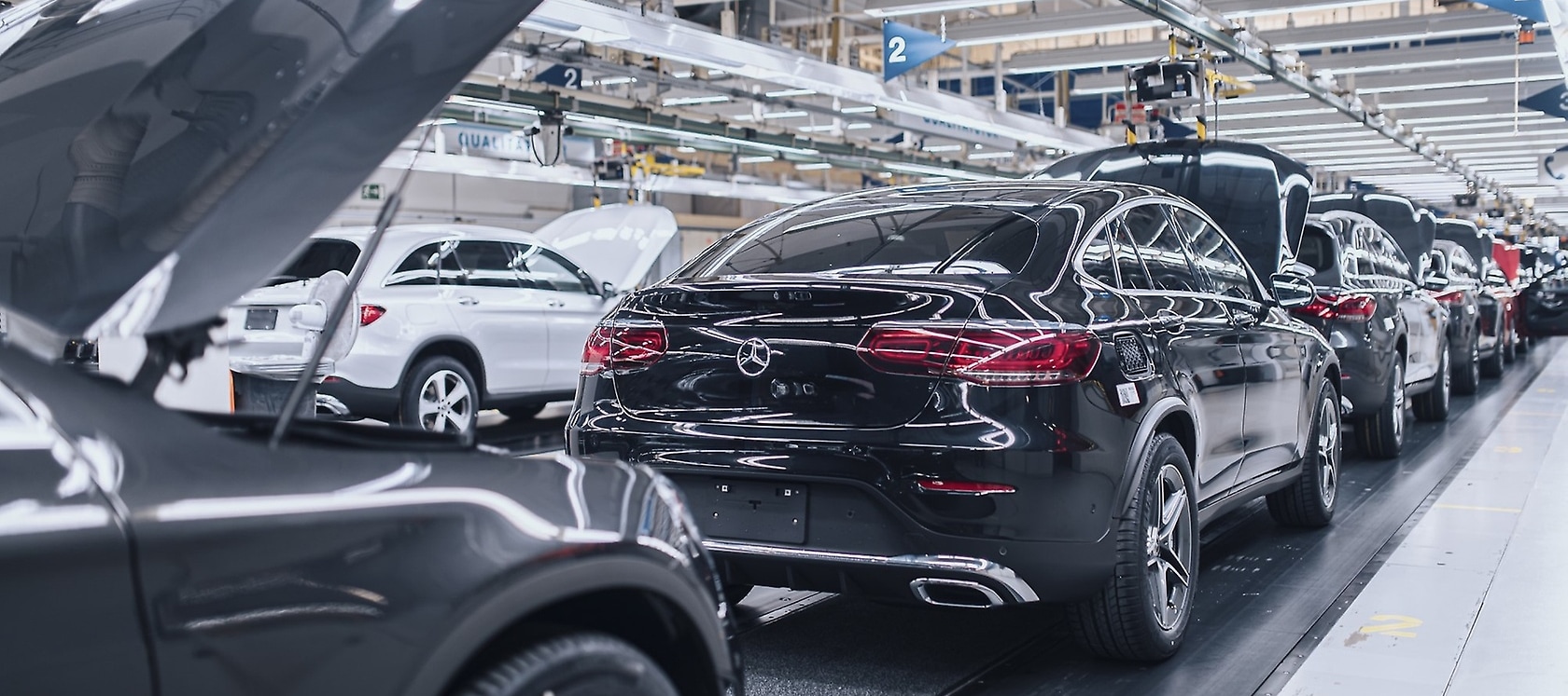 Produktion der neuen Generation des GLC und GLC Coupé im Mercedes-Benz Werk Bremen.