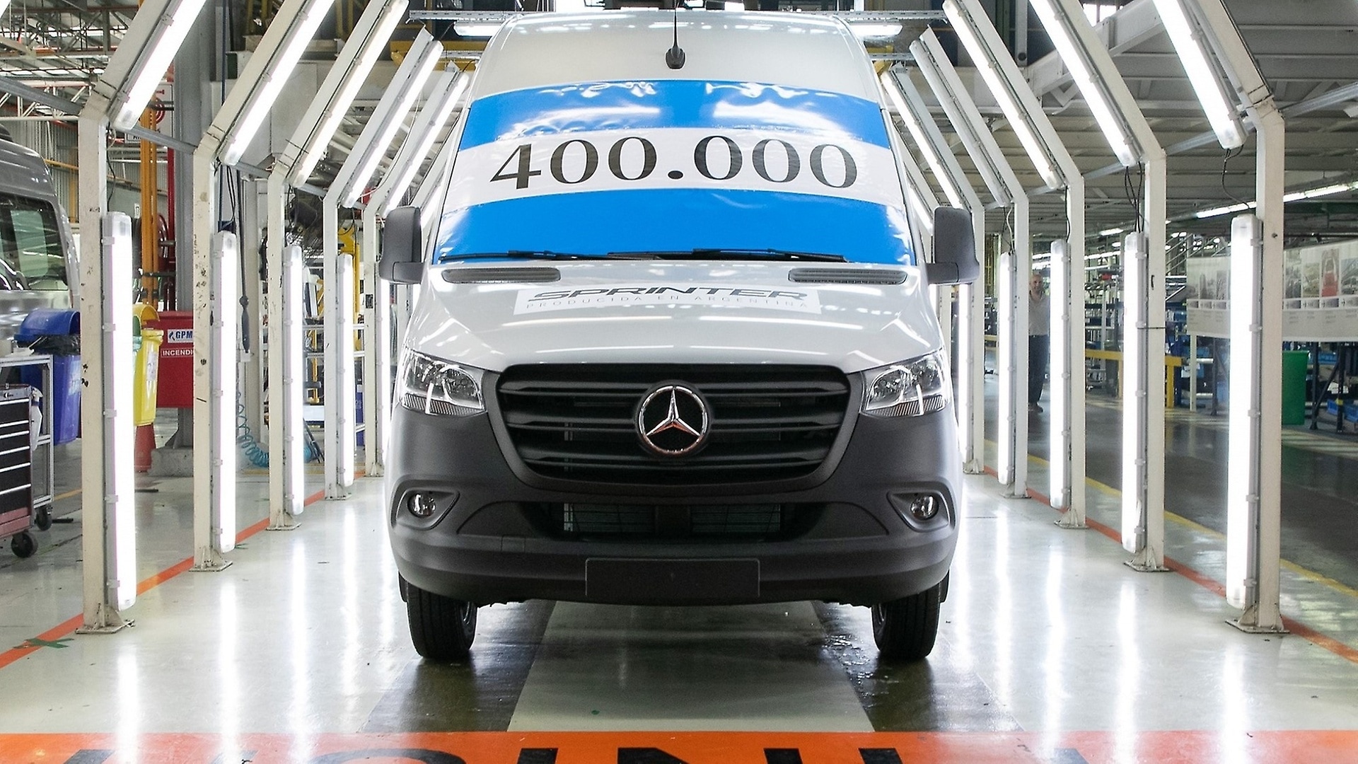 The 400,000th Sprinter that the Argentinian plant built. 
