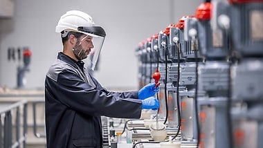 Battery recycling factory Kuppenheim.