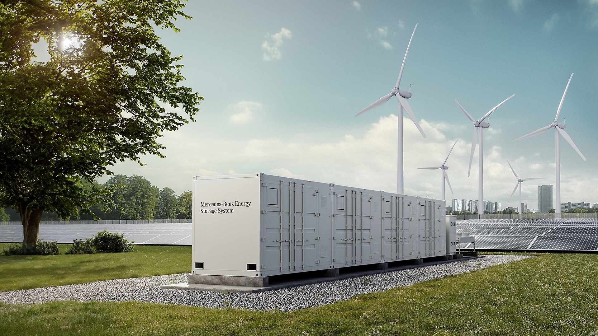 Erneuerbare Energiequellen produzieren Strom auch dann, wenn er nicht sofort benötigt wird. Ein Batteriespeicher schafft Flexibilität.