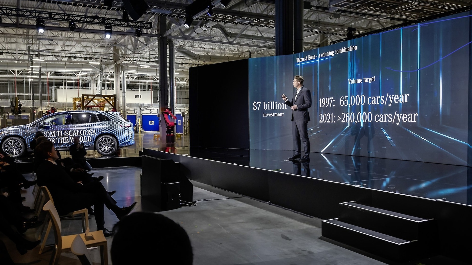 Eröffnung der neuen Mercedes-Benz Batteriefabrik in Bibb County, Alabama.