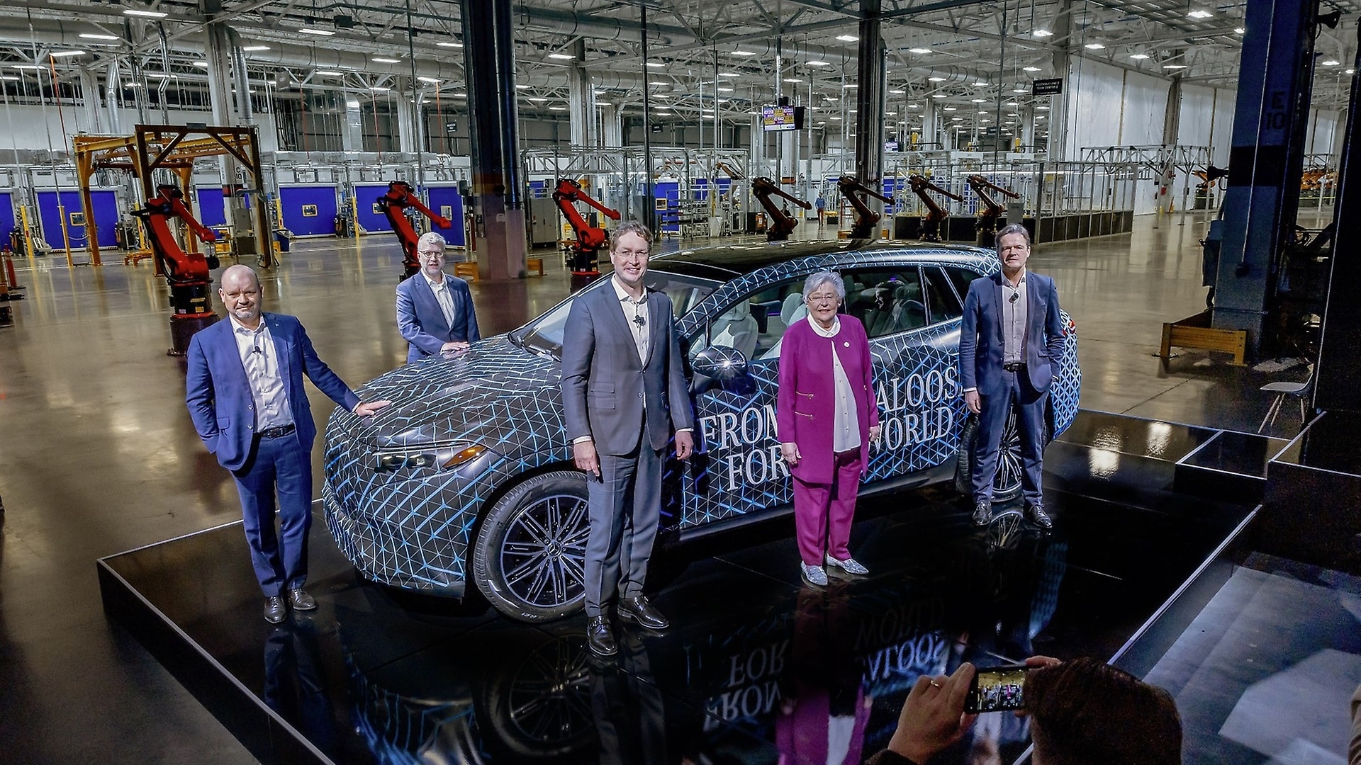Opening of the new Mercedes-Benz battery factory in Bibb County, Alabama.