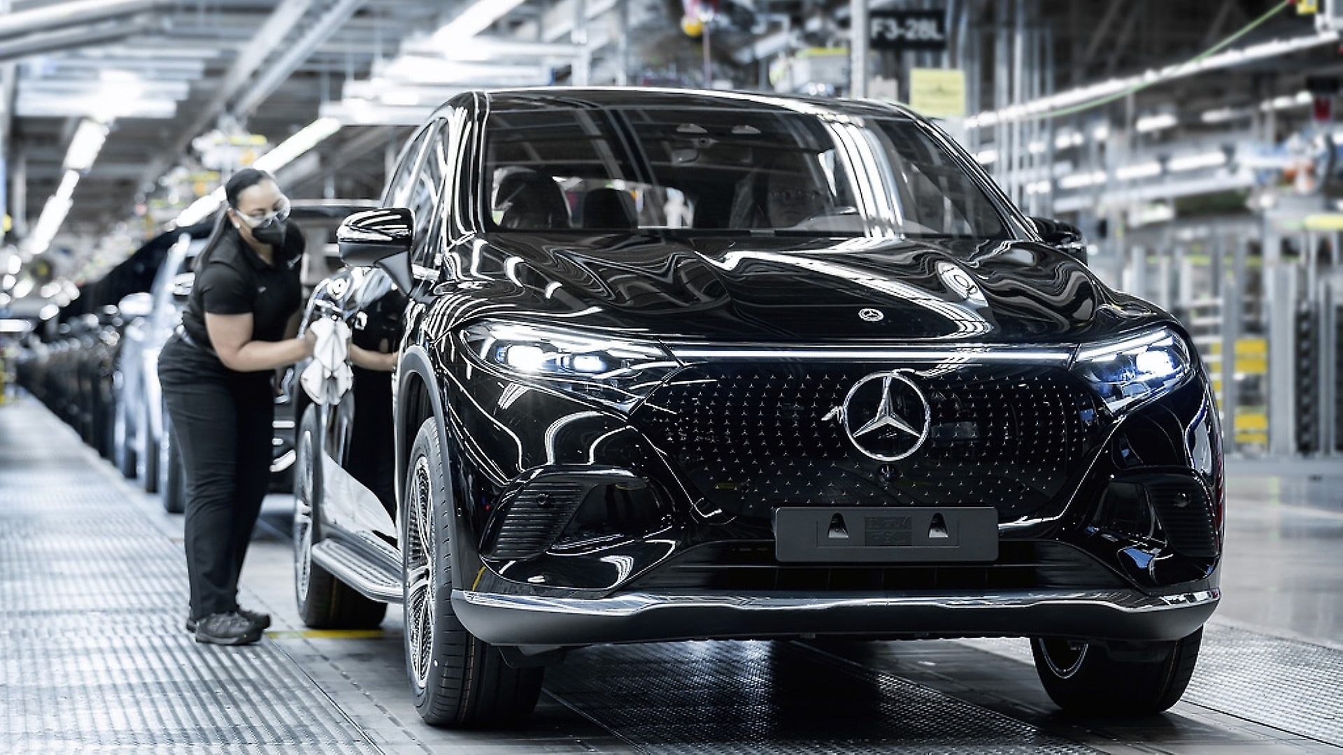 Ein Blick in die Produktion im Mercedes-Benz Werk Tuscaloosa.