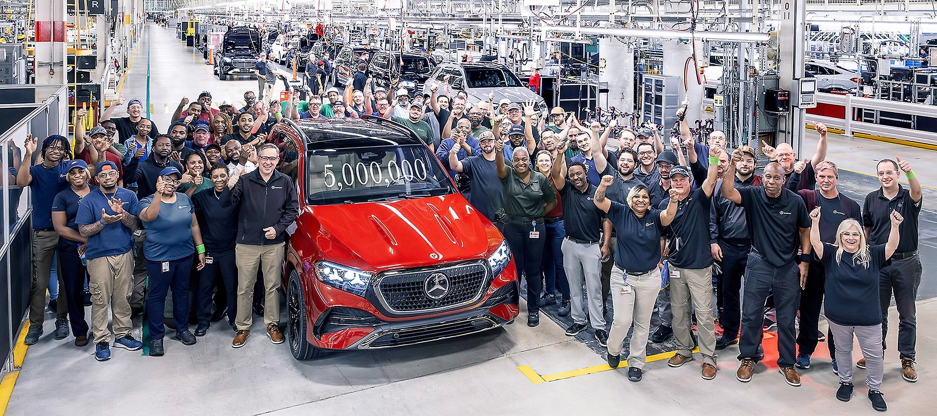 Five-millionth model assembled at MBUSI in Tuscaloosa.