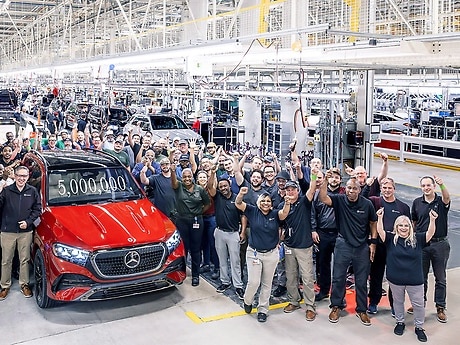 Feierlichkeiten zum fünfmillionsten Fahrzeug aus dem Mercedes-Benz Werk Tuscaloosa.