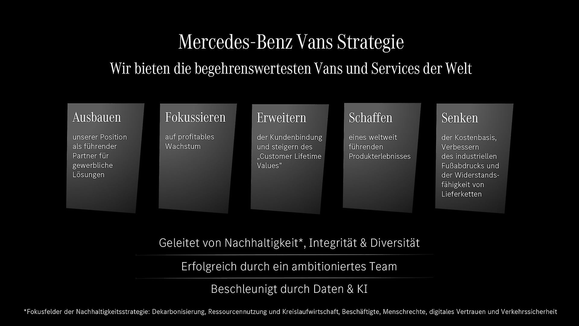 Mercedes-Benz Vans Strategie.