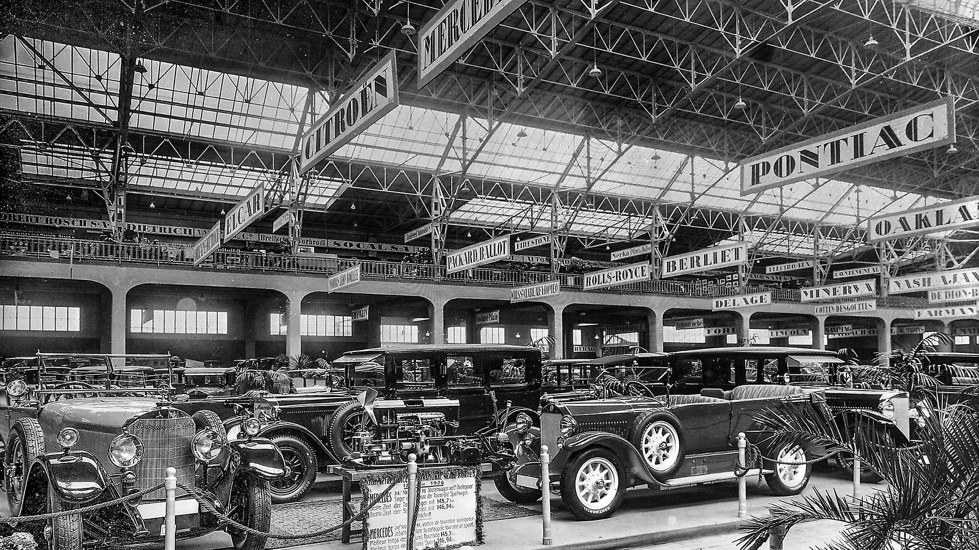 Mercedes-Benz stand at the Geneva Motor Show, 1926. 