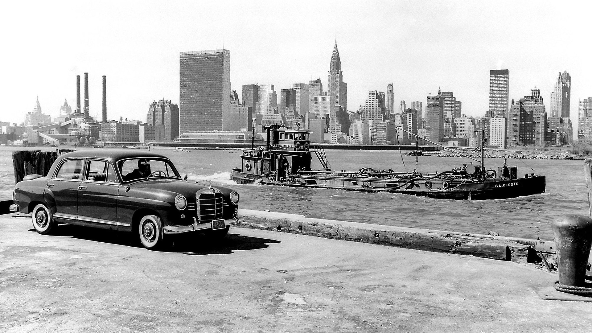 Mercedes-Benz around the world: Mercedes-Benz 180 ‘Ponton’ in New York, 1962.