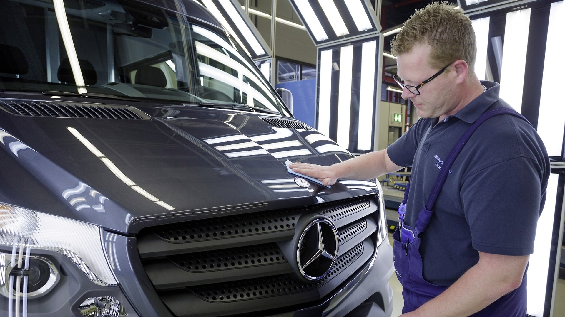 Produktionsstart neuer Sprinter im Werk Düsseldorf.