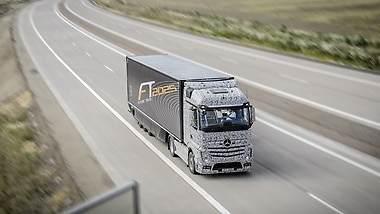 Daimler unveils self-driving truck. 