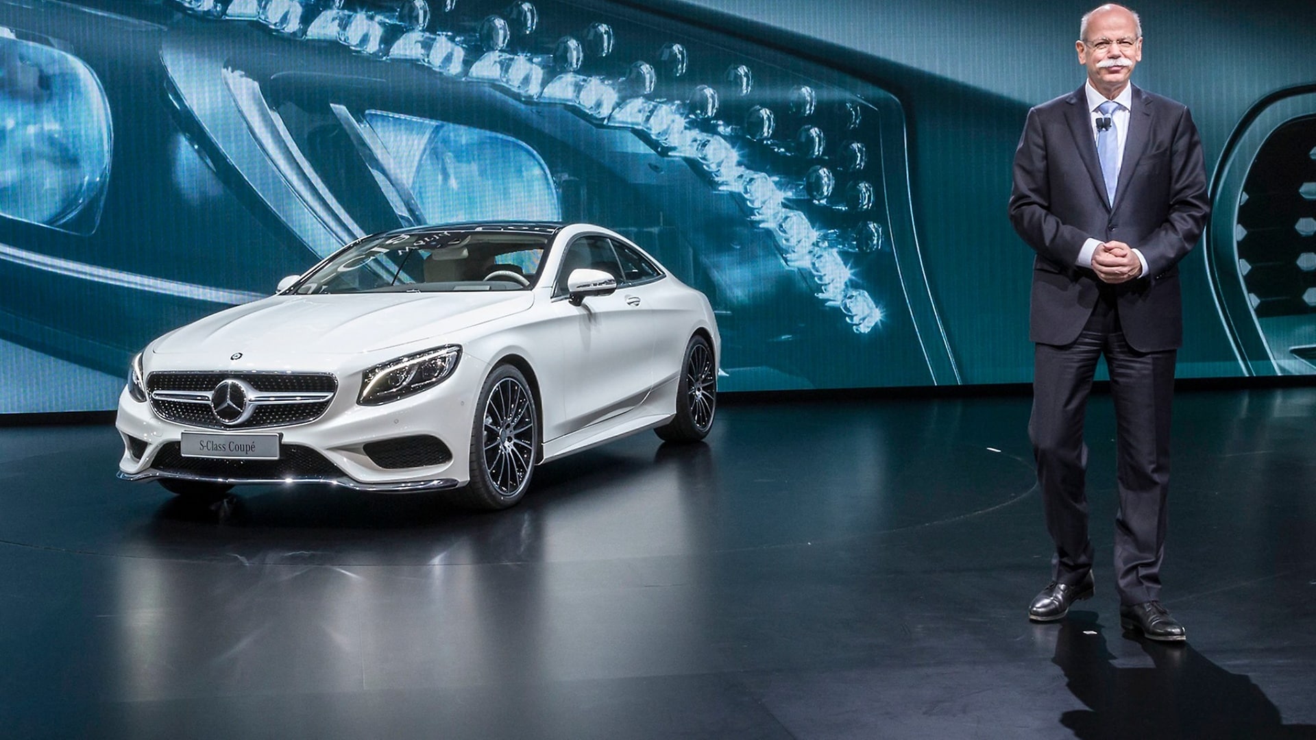 The Mercedes-Benz S-Class Coupé at the Geneva Motor Show.