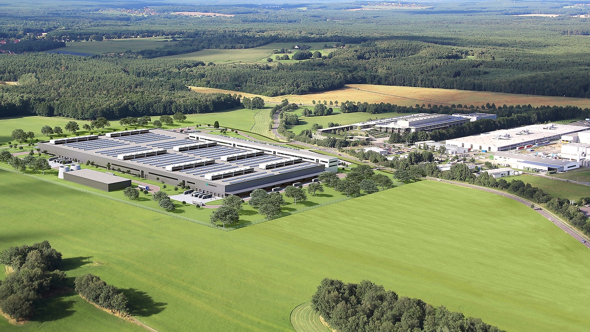 The new battery factory in Kamenz.