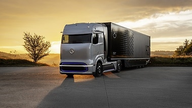 The Mercedes-Benz fuel-cell concept truck.