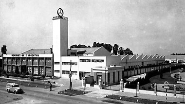 Mercedes-Benz Argentina plant at San Martin near Buenos Aires, around 1954.