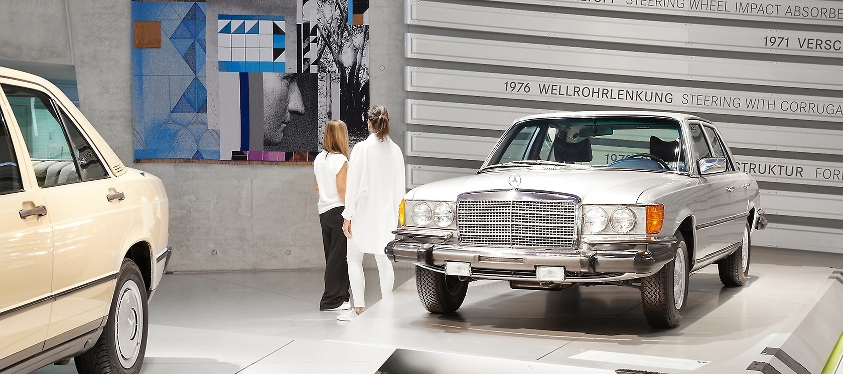Claudia Wieser, Portrait, 2023. Woven textiles, Mercedes-Benz Art Collection.