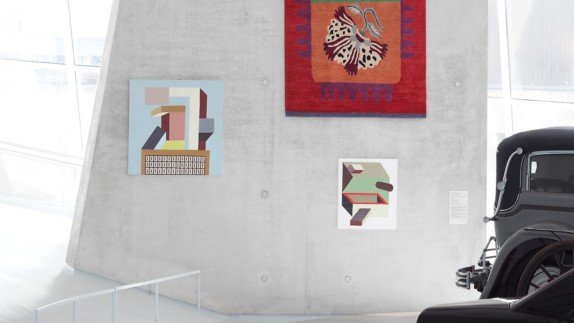 Here with artworks by Nathalie Du Pasquier (© VG Bild-Kunst, Bonn 2024). Mercedes-Benz Art Collection.