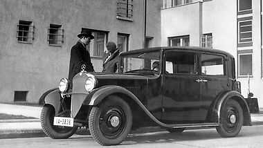 Effizient in den 30ern: Die Limousine 170 rollte ab 1931 auf Stahlblechscheibenrädern über die Straßen.