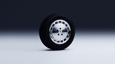 Minimalist light-alloy wheels adorned the "Baby-Benz".