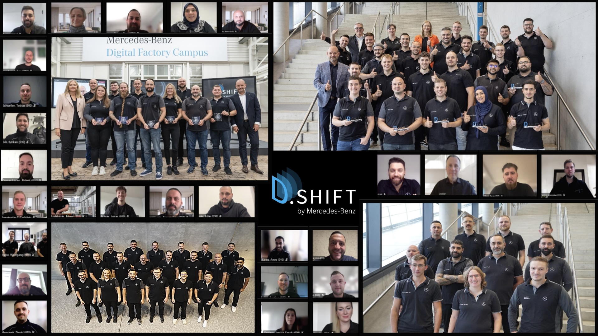 D.SHIFT ist das Mercedes-Benz interne Umschulungsprogramm für Mitarbeitende aus der Produktion in digitale Berufe.