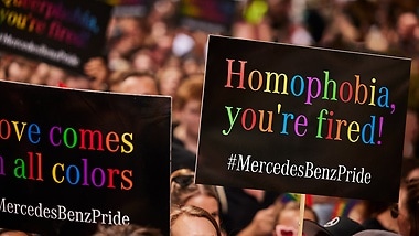 The company has been represented at Christopher Street Day in Stuttgart for many years.