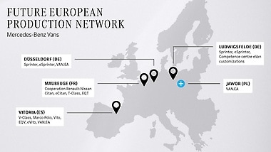 Mercedes-Benz Vans: Future European production network.