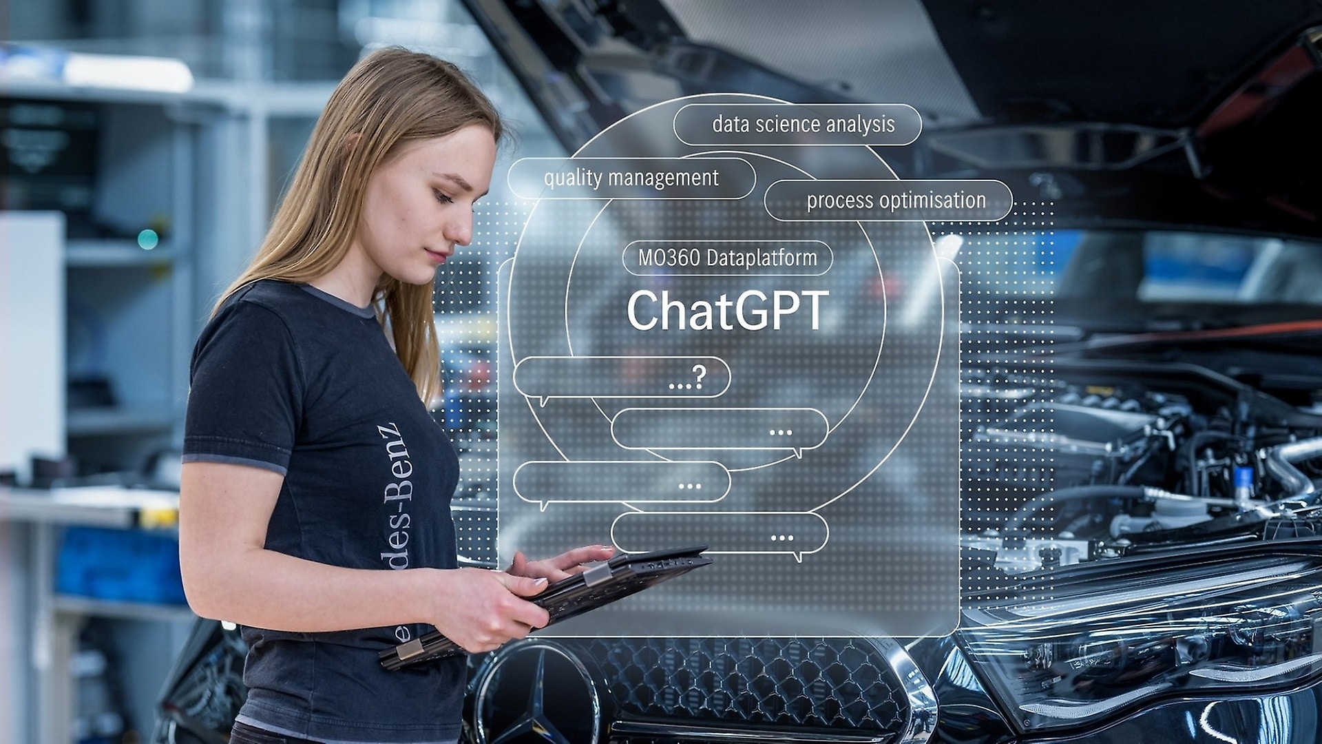 Mercedes-Benz tests ChatGPT in the digital ecosystem of production.