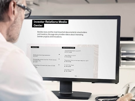 In the Mercedes-Benz IR Media Center you will relevant documents, news and videos for shareholders, investors and analysts.